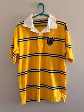 Millwall FC Vintage Striped Polo Shirt with Crest